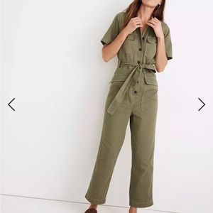 MADEWELL Tie-Waist Military Jumpsuit